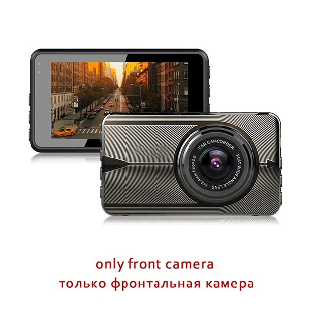 Single Camera Семейный автомобиль 2 объектива тире камера в машину видеокамера транспортного средства заднего вида Dash Cam Full HD 3,2 дюймов 1080P Автомобильная камера рекордер g-сенсор - Название цвета: Single Camera