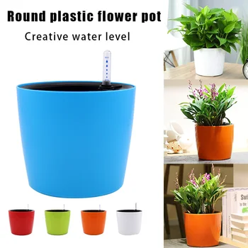 

Automatic Self Watered Planter Decor Lazy Flower Pot with Water Level Gauge _WK