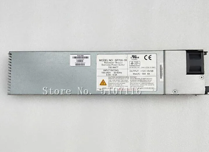 Для SP700-1R 2U 700 Вт серверный блок питания будет полностью протестирован перед отправкой