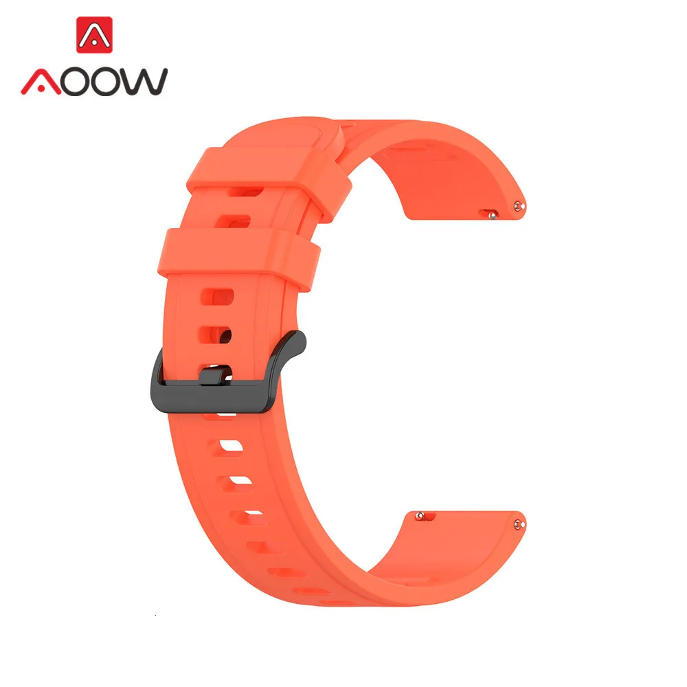 20 мм 22 мм спортивный силиконовый ремешок для часов Amazfit GTR 42 мм 47 мм samsung Galaxy Watch Active2 S2 S3 huawei GT 2 Garmin ремешок
