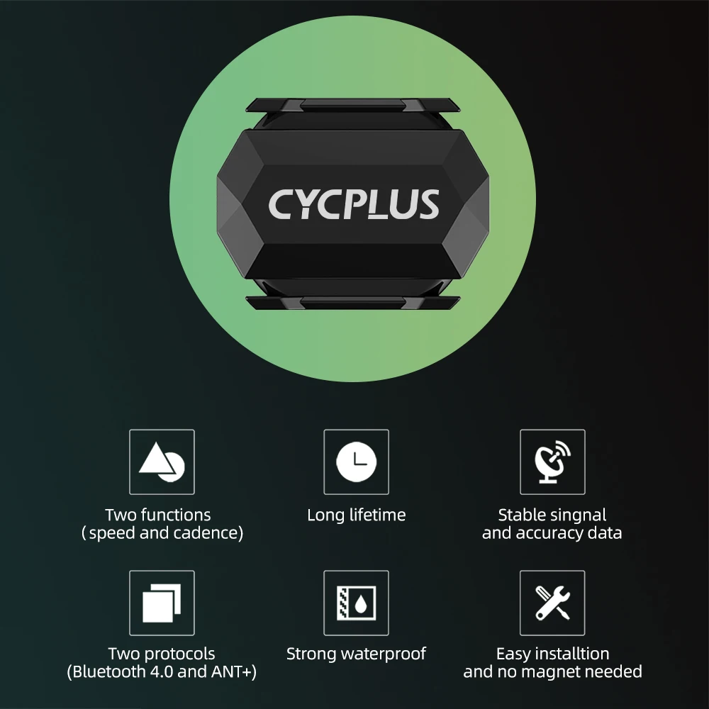Велосипедный компьютер CYCPLUS беспроводной с датчиком скорости ANT + Bluetooth 4 0 для GARMIN