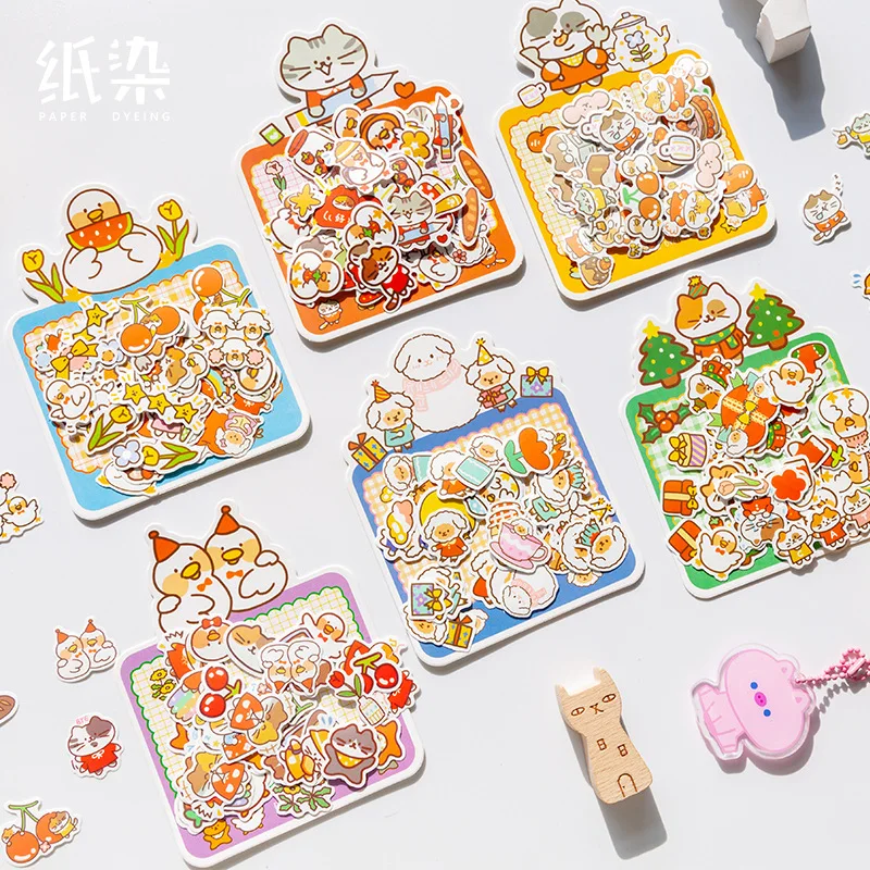 40 шт./партия наклейки для канцелярских товаров Kawaii маленькие милые декоративные