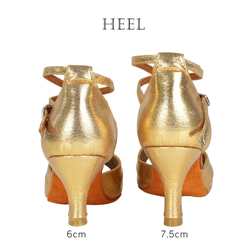 SWDZM Women Dance Shoes Ballroom Latin Dance Shoes Girls Ladies Samba Dancing-Shoes Tango Dance Shoes Salsa Sandals 3 colors 3