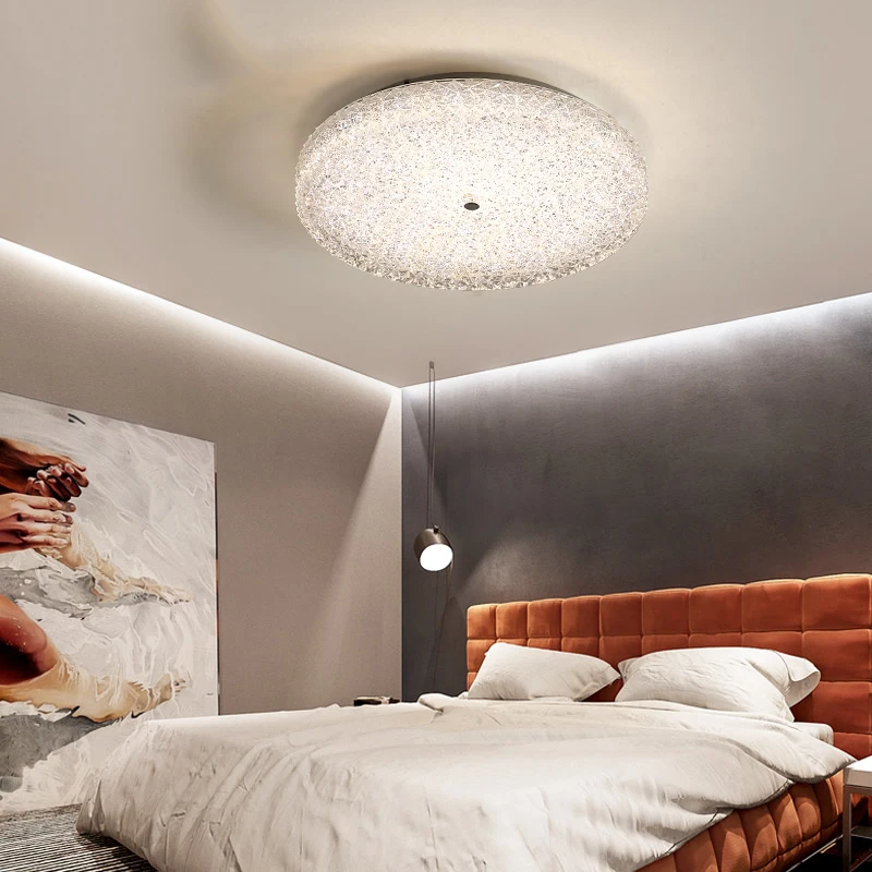 

LICAN Modern LED Ceiling Lamp lights for Living room Bedroom lustre de plafond Round square lustres Crystal ceiling+lights