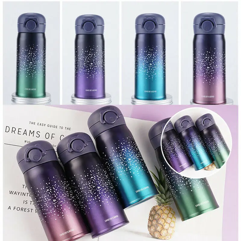 Термос бутылка чашка из нержавеющей стали Изолированная путешествия Кемпинг Туризм Горячая Холодная термосы 350/500 мл бутылка гаррафа воды Termica
