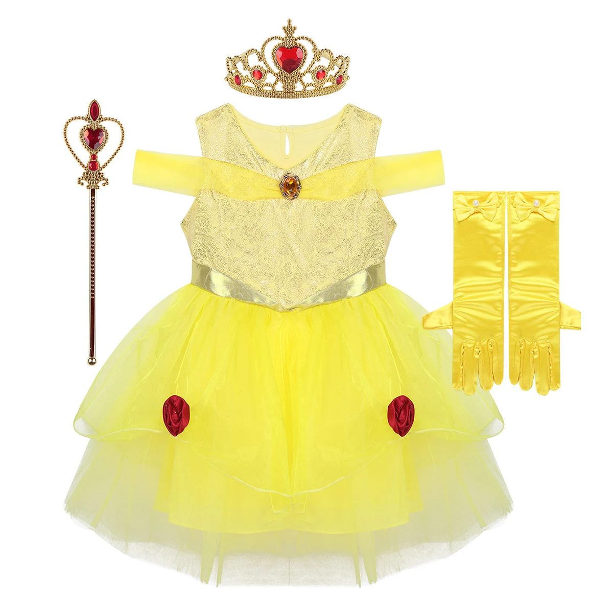 Sequin Star Wand Fairy Princess Fancy Dress Halloween Costume Accessory 2 COLORS