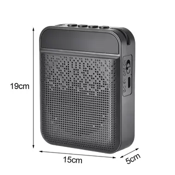 

MP3 Portable Wireless Voice Amplifier Megaphone MP3 FM Radio Microphone Speaker Support USB TF Card For Teachers Tourist Guide