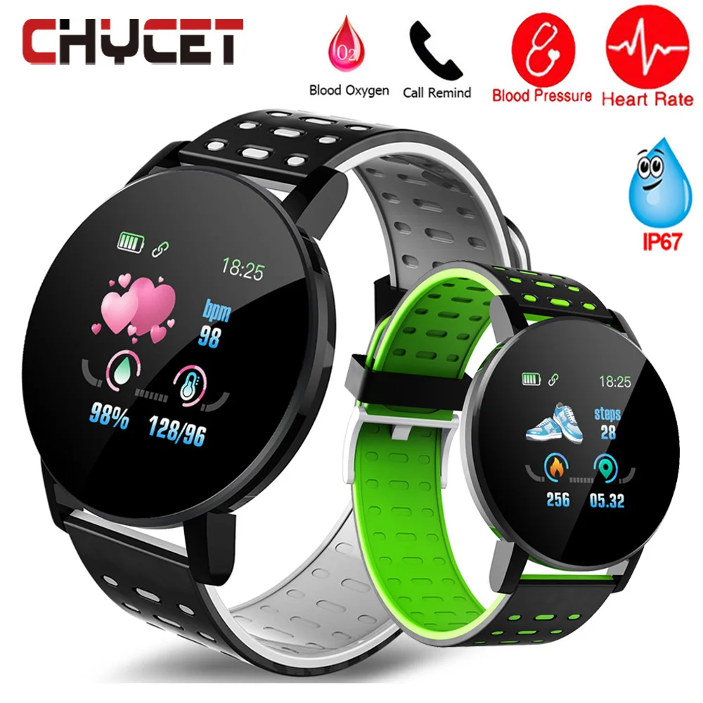 Ceny Inteligentny zegarek mężczyźni pomiar ciśnienia krwi wodoodporny IP67 Smartwatch kobiety zegarek inteligentny zegarek sportowy tętno tlenu dla android ios