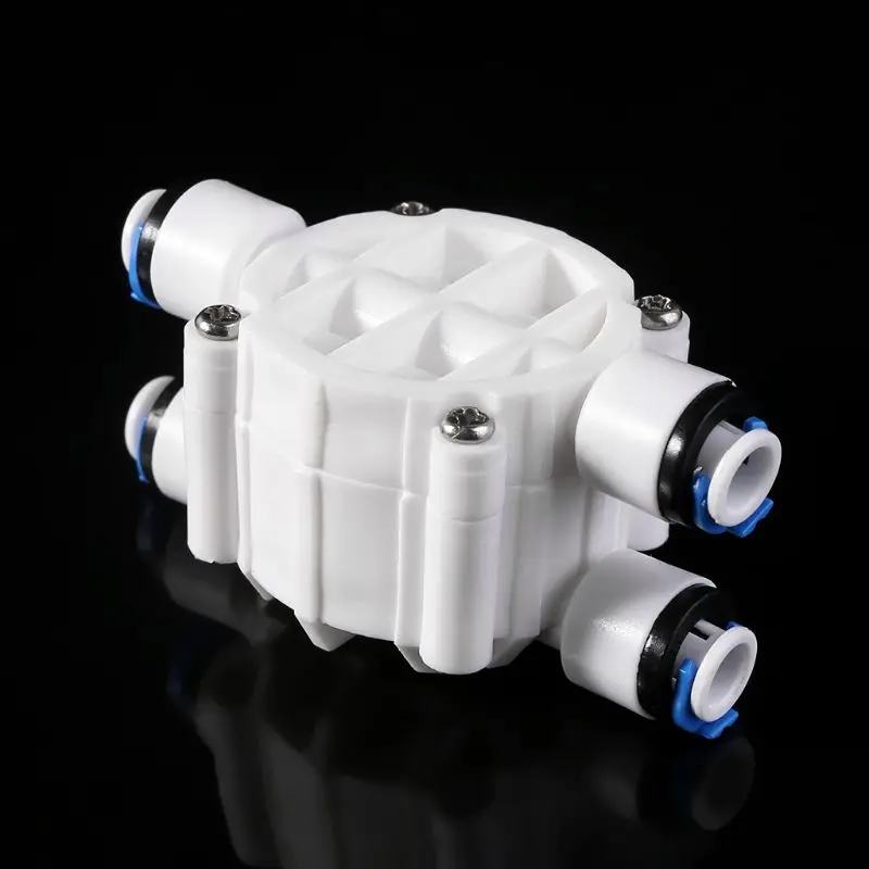4 Way RO Auto Shut-Off 1/4" Water Purifier Reverse Osmosis System 203F