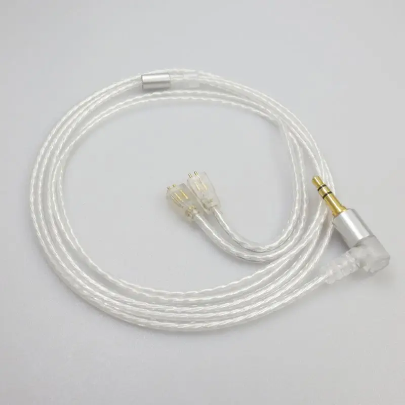 1 2m Silver Plated AUdio Cable Headphone Cord for UE TF10 TF15 5PRO SF3 5EB Kit