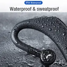F900 Mini Waterproof Ergonomic Ear Hook Design Earpiece Button Control Wireless Bluetooth 5 0 Car Handsfree Call Earphone
