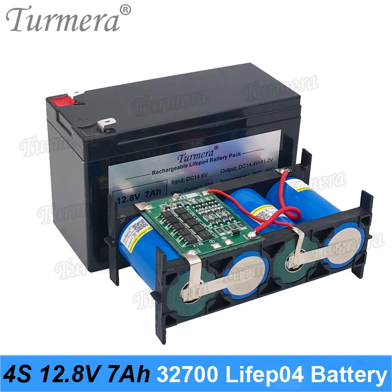 Аккумуляторная батарея 32700 Lifepo4 4S1P 12 8 В 7 Ач со стандартным блоком BMS 40 А для