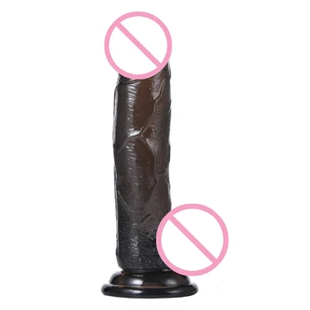 Sex Toys Man Fake Penis Realistic Big Dildo Silicone Transparent Crystal Glass Strong Suction Cup Dildo For Women 4