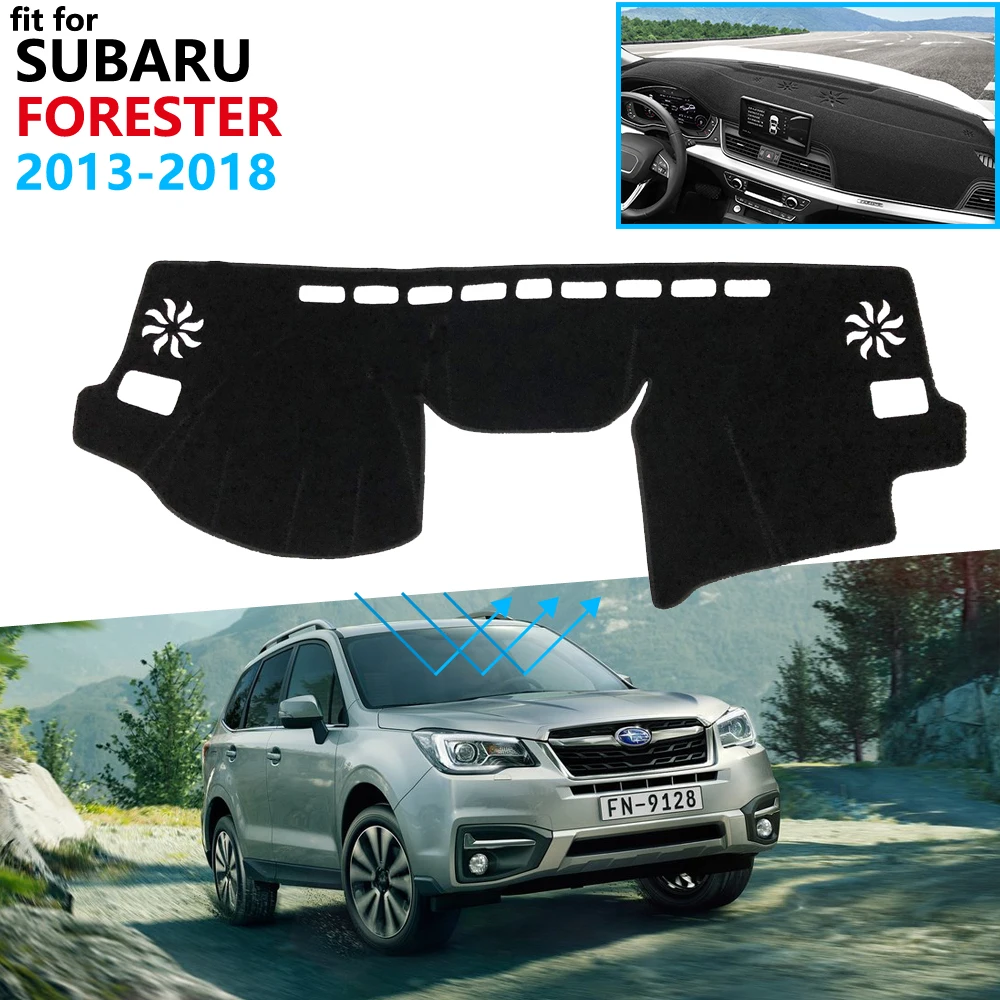 Чехол для приборной панели защитный коврик Subaru Forester 2013 ~ 2018 автомобильные
