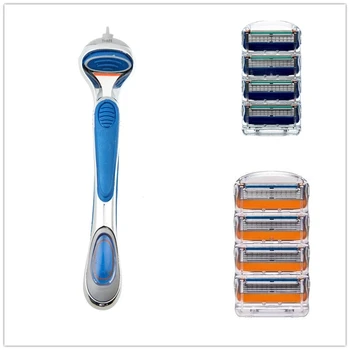 

1 handle +Razor Blade Men's Shaver Razor Blades 5-layer Razor Blades for Face Care Compatible with Razor