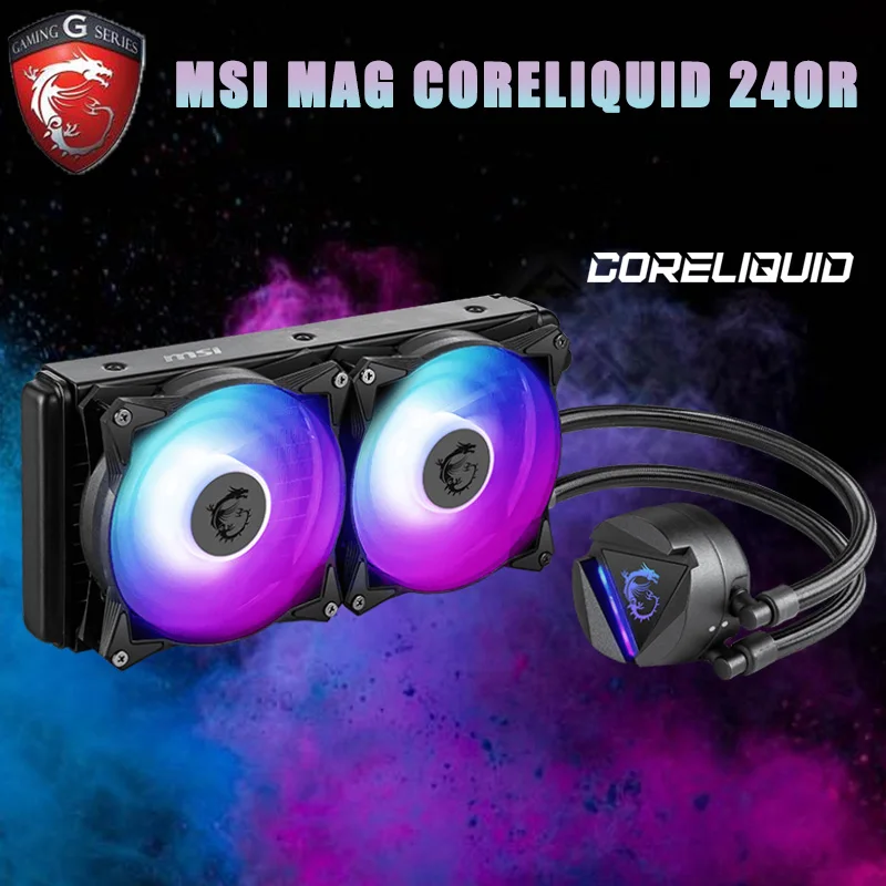Review Water cooling MSI MAG CORELIQUID 240R 360R RGB Cooler Fan