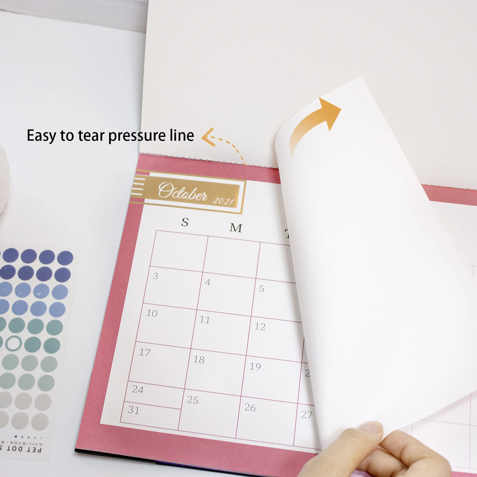 Large Wall Calendar Hanging Tear Off Paper Printing Foiled Big Daily  Monthly Desk Pad Custom Wall Calendar 2022 - Desk Calendar - AliExpress