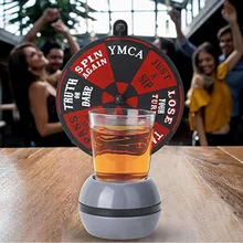 Spin Wheel Bottle Rotary Table Glass Barbuzzo Wheel Of Shots-Party Drinking Game Entertainment Tool Funny Toy For Home Party Bar