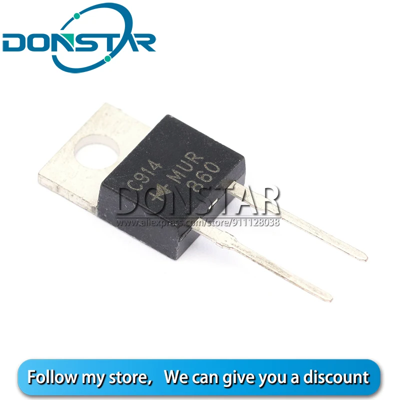 10 шт. MUR860G TO-220 MUR860 TO220 U860 TO220-2 AC Диод Быстрого Восстановления | Электронные