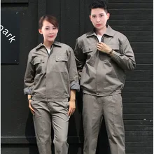 New Working Clothes Set Men Women Reflective Jacket+Pants Autumn winter Machine Repair Welder Workshop Overalls Working Uniforms