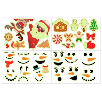 

Shiny Luminous Wall Stickers Glow in the Dark Children's Temporary Kids Christmas Fluorescent Waterproof Cute Sticker