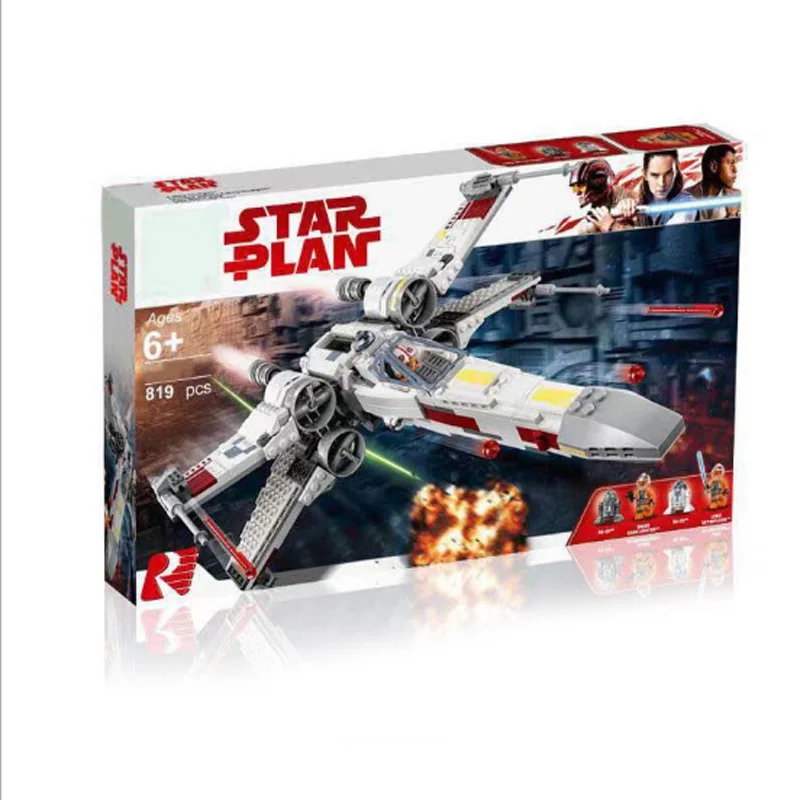 Звездный истребитель первый заказ Poe X Wing fighter Wars 75218 75149 75102 строительные блоки кирпичи DIY игрушки