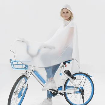 

Safe reflective edge Bicycle Raincoat Rain Coat Poncho Hooded Windproof Rain Cape Mobility Bicycle Cover Use in snowy