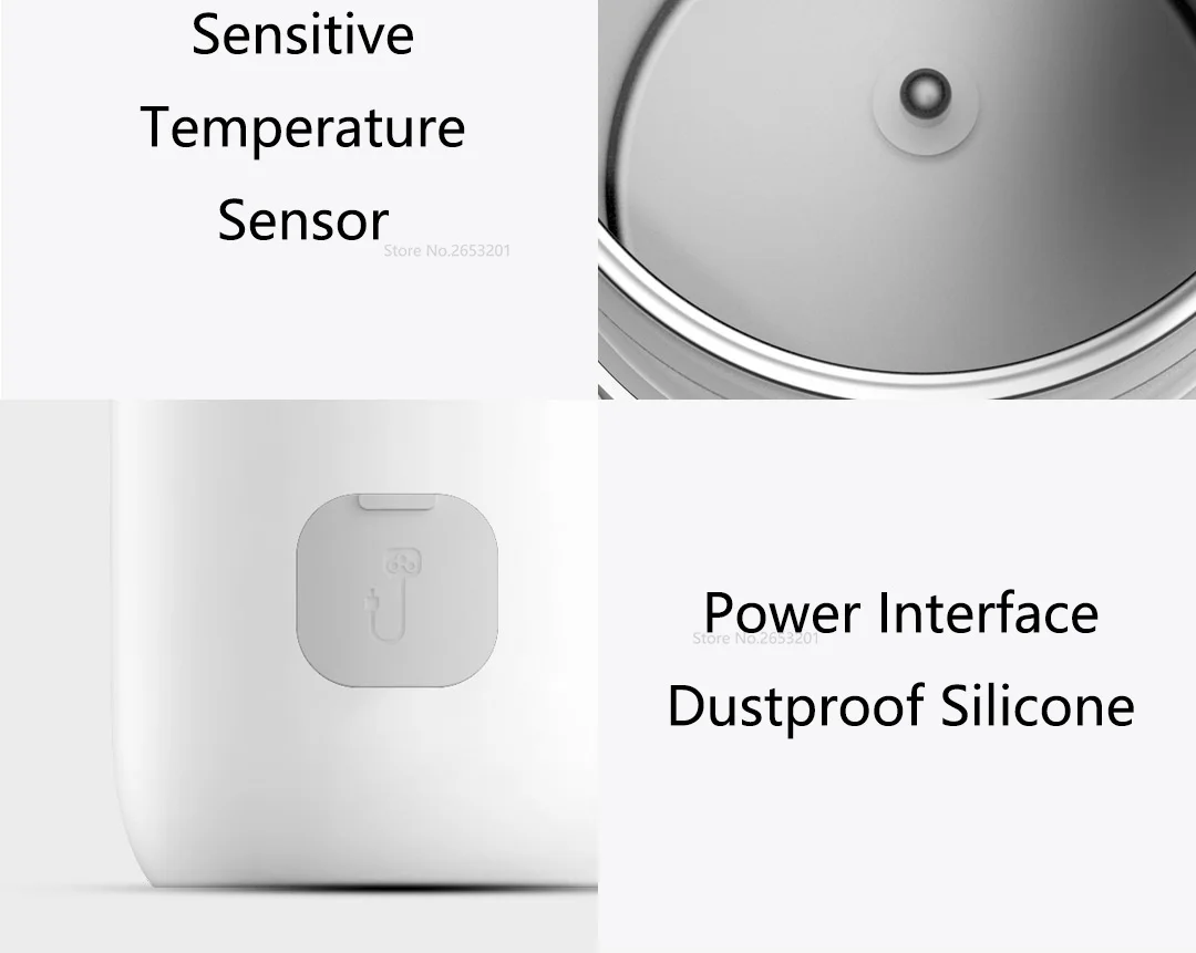 Xiaomi Youpin Deerma экран температуры воды сопроводительный Электрический нагрев чашки легкий портативный постоянная температура