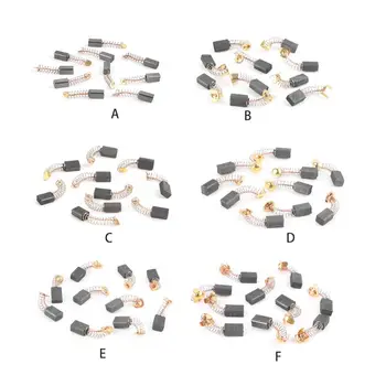 

10pcs Power Tool Carbon Brush Electric Hammer Angle Grinder Graphite Brush Replacement Various Size