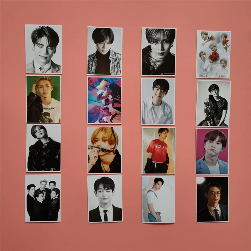 Альбом KPOP MONSTA X 16 шт./компл. фотооткрытка с надписью SHINE FOREVER самодельная бумажная