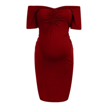 

Sexy Pregnant Maternity Women T-shirt Wrapped Breastfeeding Casual Women Dress Plus Size Outfit Maternity Dresses Photo Shoot