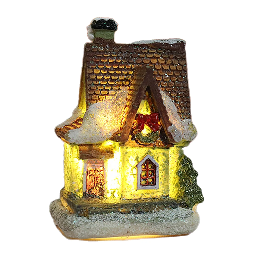 Christmas Led Light Village House Miniature Merry Christmas Decorations For Home Cristmas Ornaments Xmas Gift New Year Christmas Led Light Village House Miniature Merry Christmas Decorations For Home Cristmas Ornaments Xmas Gift New Year