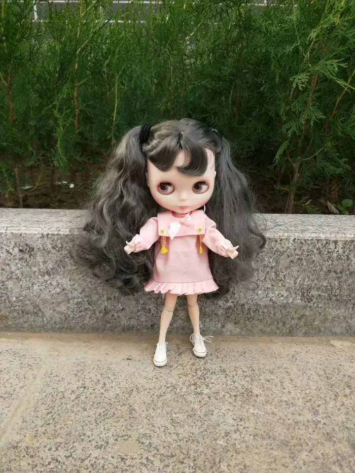 Кукла розовое платье Кукла наряд Одежда куклы(Fit blyth, pullip, azone, mmk, Licca, 1/6 кукла