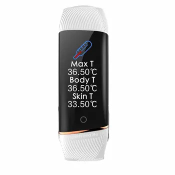 

Body Temperature Measurement Alarm Blood Oxygen Heart Rate Monitoring Waterproof Intelligent Motion Bracelet