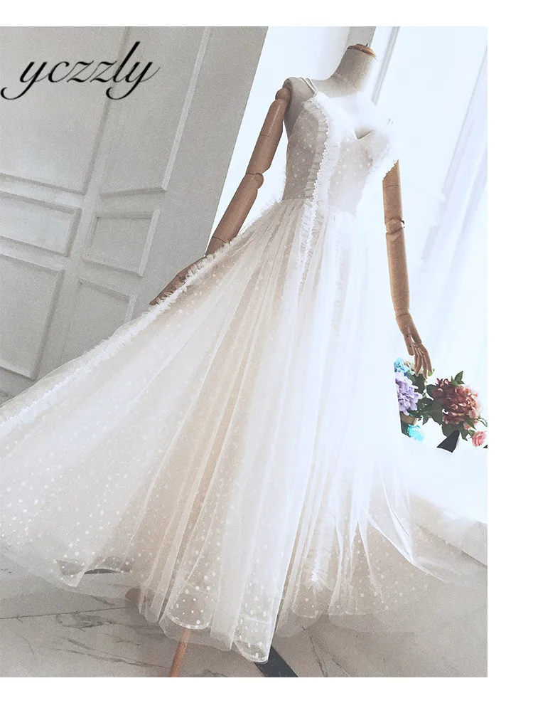 Beach Wedding Dress Sexy Spaghetti Straps Appliques Outdoor Wedding Dress Long Plus Size Bride Dresses Vestido De Noiva Y69
