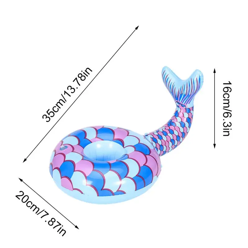 Аквапарк детские игрушки мультфильм подстаканник Плавающий надувной напиток бутылка чехол - Цвет: 35 x 20 x 16 cm