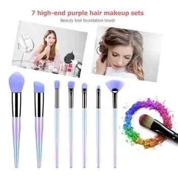

7pcs Pro Portable Makeup Brushes Lightness and Portability No Space Occupy Foundation Face Eyes Powder Beauty Pens Kit