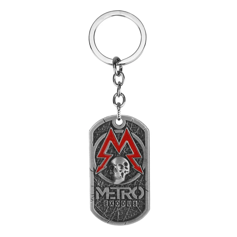 Metro Exodus брелок с изображением черепа собаки мужской ювелирные изделия для