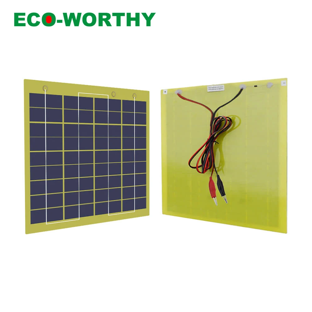 

ECOworthy 5W 18V Polycrystalline Epoxy Solar power panel for home Boat 12V Battery Charger 5W solar panel for home solar kits