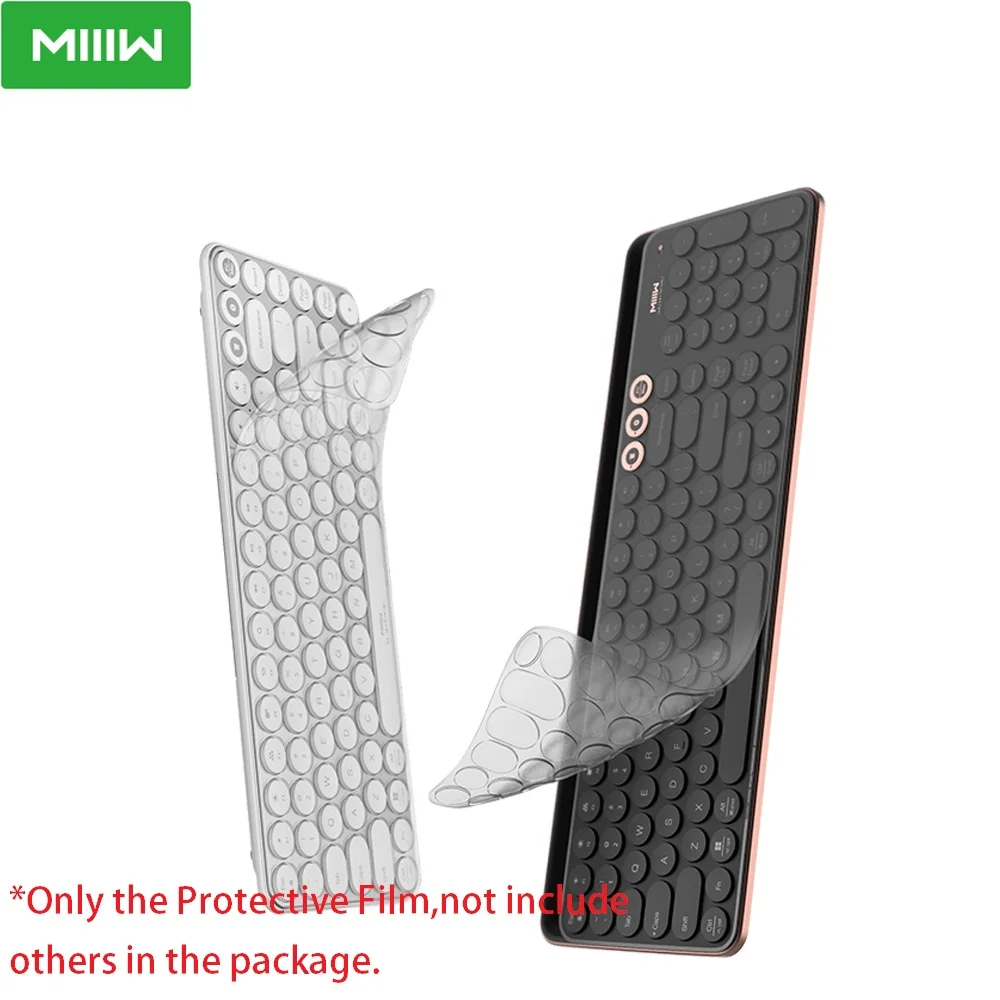 MIIIW-Película protectora de silicona suave para teclado, cubierta lavable a prueba de polvo para teclado Bluetooth MIIIW, 85/104 teclas