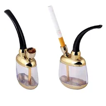 SEREQI Mini Tobacco Pipe Filter Shisha Hookah Double Circulation Water Tobacco Pipe Types Cigarette Holder Pipe For Smoking Weed