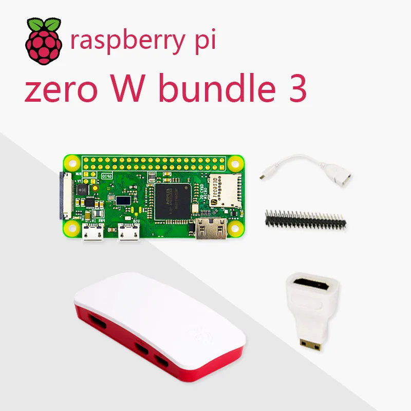  Frambuesa Pi Zero W DEV Kit de núcleo único de 1GHz CPU 512MB RAM 24G WiFi Bluetooth 41 paquete inc