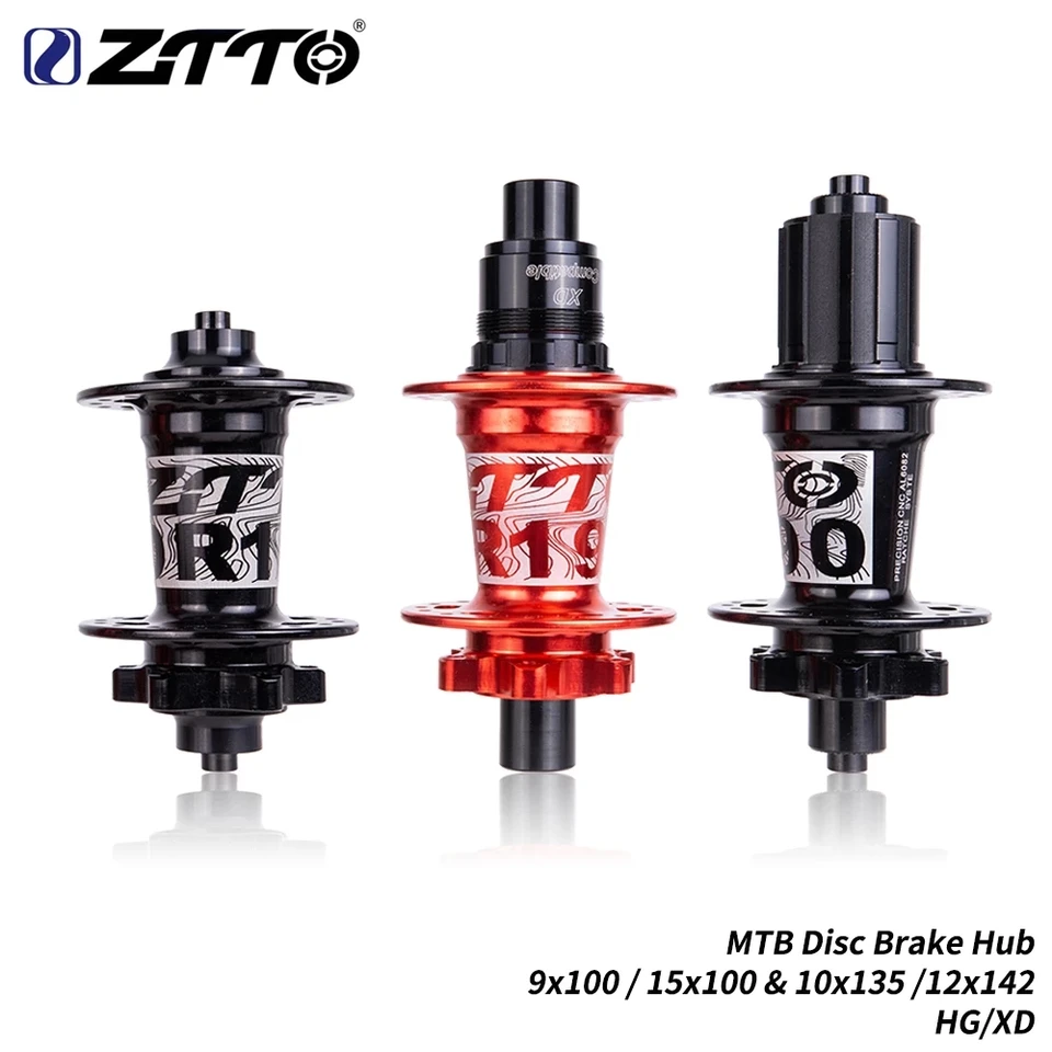 ZTTO Ratchet 54T Disc Brake MTB Hub 32H 32 Hole Thru Axle Maza