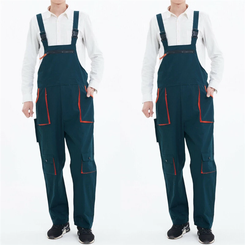 New Men Women Lovers Heavy Duty Work Jumpsuit Coveralls Overalls Mechanic Wear Fashion Couple Cargo Pants Overall Plus Size | Мужская