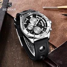 

BENYAR Mens Watches Top Brand Luxury Quartz Chronograph Watch For Men Sport Military Waterproof Calendar Clock Reloj Hombre 2021