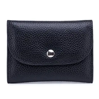 

Vintage Women Genuine Leather Purse Wallet Coin Key Holder Case Change Pocket 4XFF