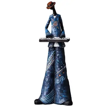 

CREATIVE FIGURE ART MUSIC ROCK BAND RESIN STATUE FUN RETRO MUSICIAN HOME DECORATION SAXOPHONE GUITAR SINGER SCULPTURE R870