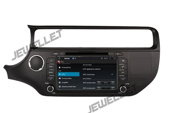 Excellent Quad core 1024*600 HD screen Android 9.0 Car DVD GPS radio Navigation for Kia Rio, Pride 2015-2016 with 4G/wifi DVR OBD 1080P 1