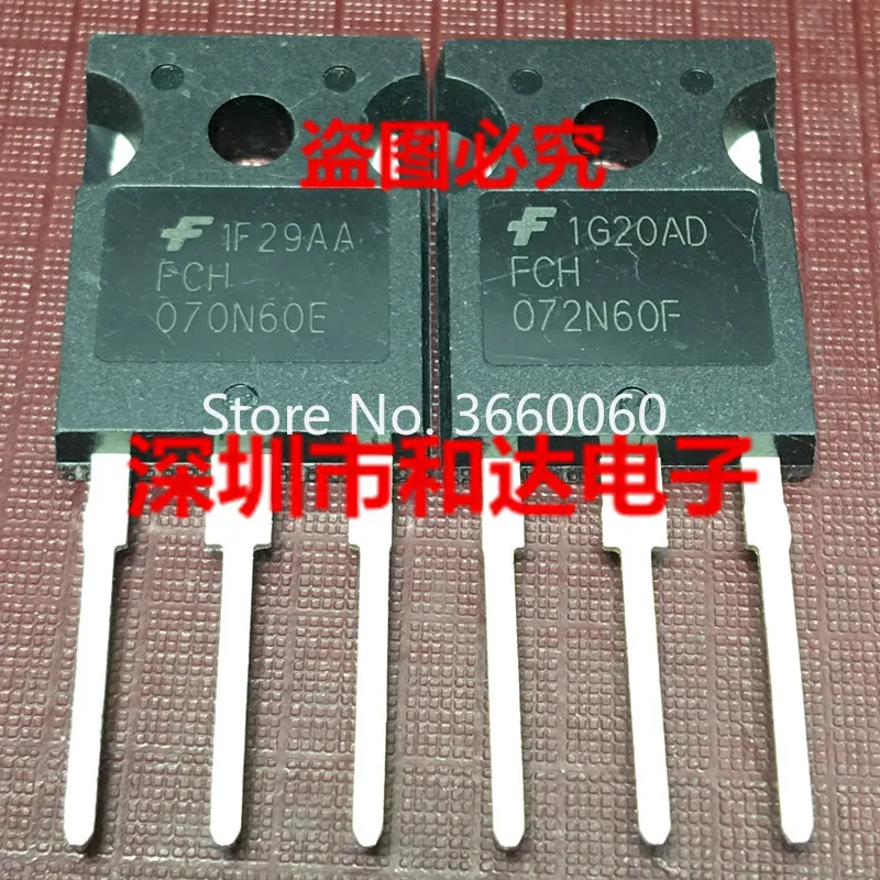 5 шт./лот FCH072N60F-247 600V 52A