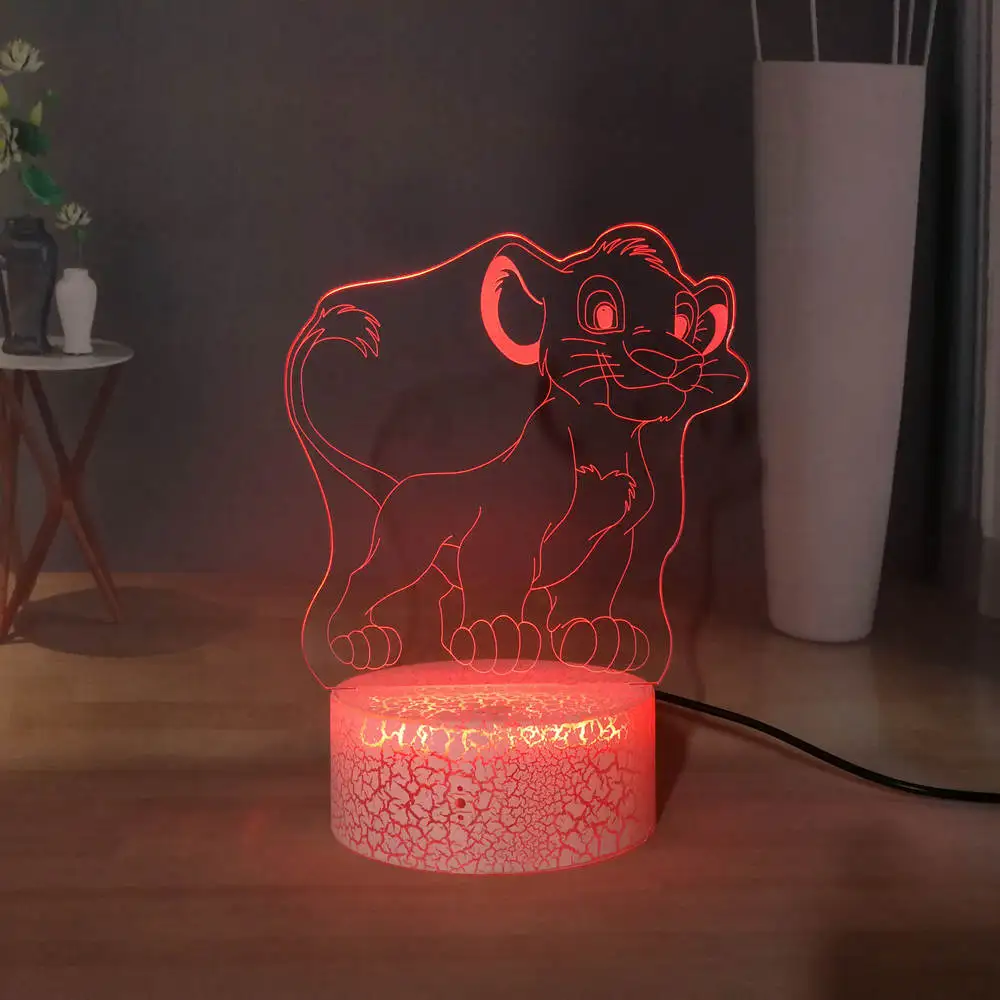 Мультяшный USB мини-переключатель светодиодный детский ночной Светильник King of the